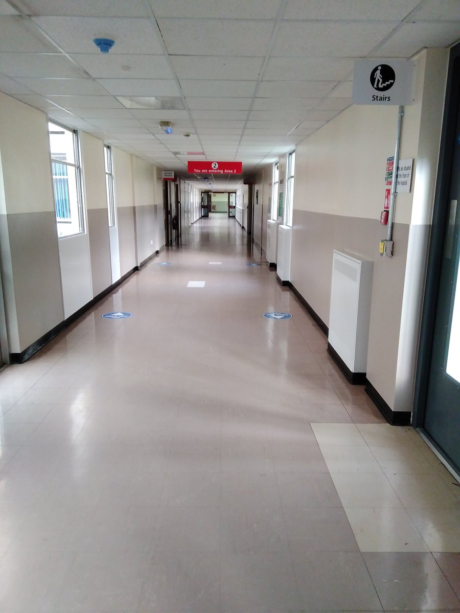 We do love a clean tidy corridor 😀 much easier to move patients around the trust.