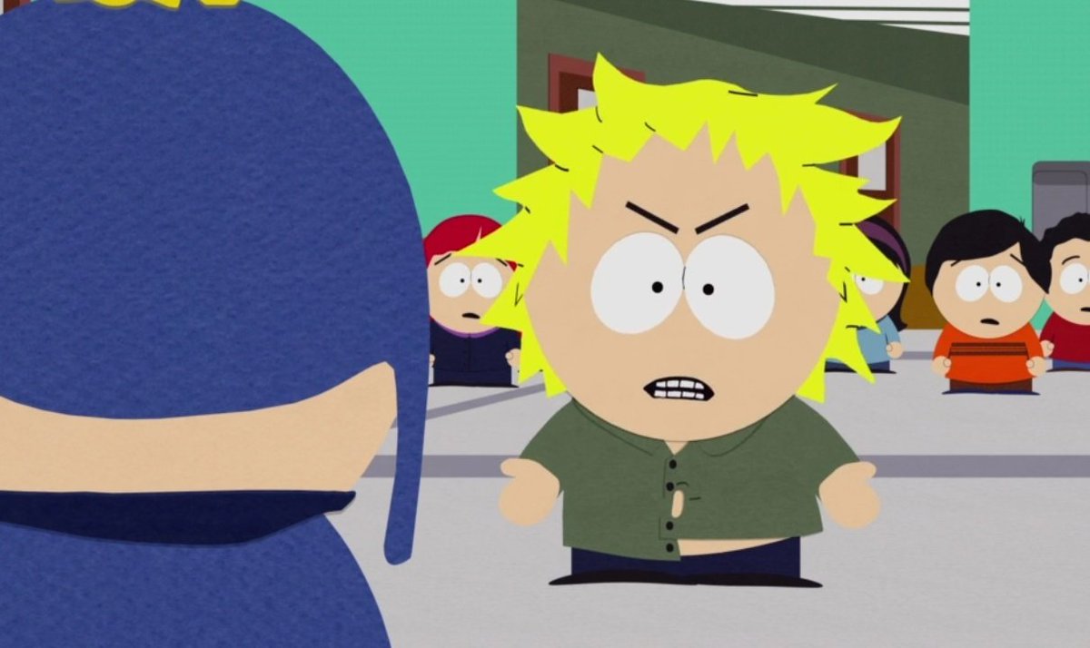 sbinlody's tweet photo. tweek tweak, el mismísimo conchetumare que se pega el show frente a media escuela, deja a craig como chaleco e mono y luego se va riendo como si nada. https://t.co/7ip0tENXHU