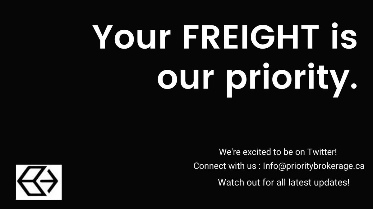 PriorityBroker1's tweet photo. Hello Twitter!
Priority Brokerage Services in here!
Expect personalized service the ‘big guys’ can’t deliver. Give us a try!
https://t.co/ij2jPzI5XG https://t.co/BvWbfmi2SD