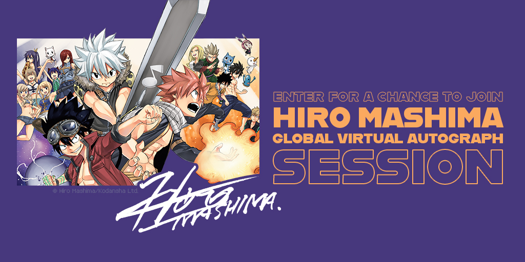 KodanshaManga's tweet photo. Are you curious if you have been selected as one of the lucky winners to get a spot on @hiro_mashima Global Virtual Autograph Session? Join the event on livestream on October 17 at 7am ET / 4am PT on @shonenmagazine1  Official YouTube Channel! 
Details: https://t.co/EDCXvmGE1j https://t.co/m7QADSOjSh