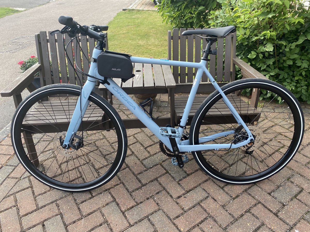 mitchskills's tweet photo. How it started &amp; how it’s going 🚲  Rusty mountain bike (April) to beautiful Orbea hybrid (July) to longest cycle out into Essex countryside today with @Jlyons1978 as part of collaborative catch up on all things sport, people &amp; entrepreneurship https://t.co/GqxFs8O9mR