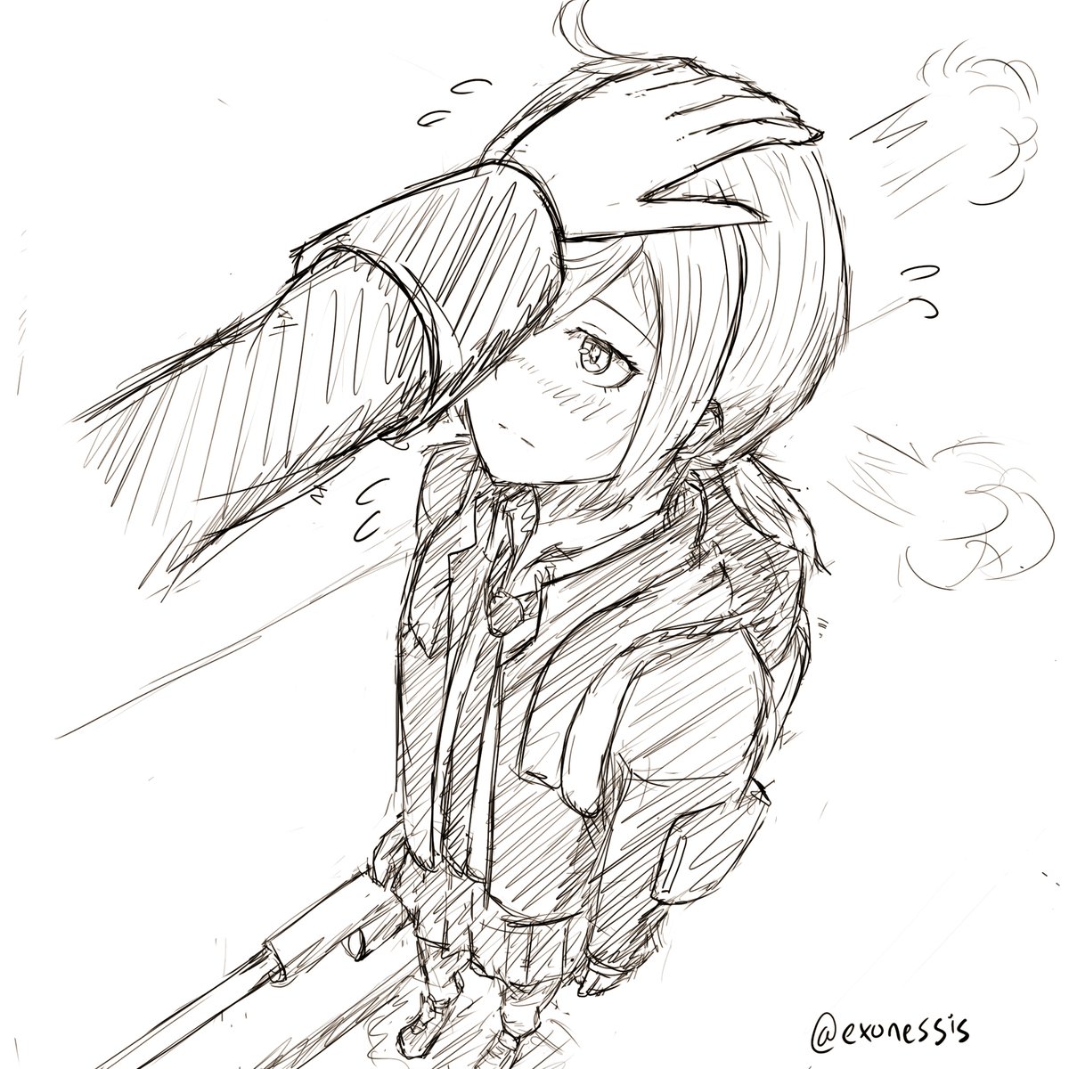 Headpat the m200

#GirlsFrontline #少女前線 #ドールズフロントライン #sketch #落書き #rkgk #m200 