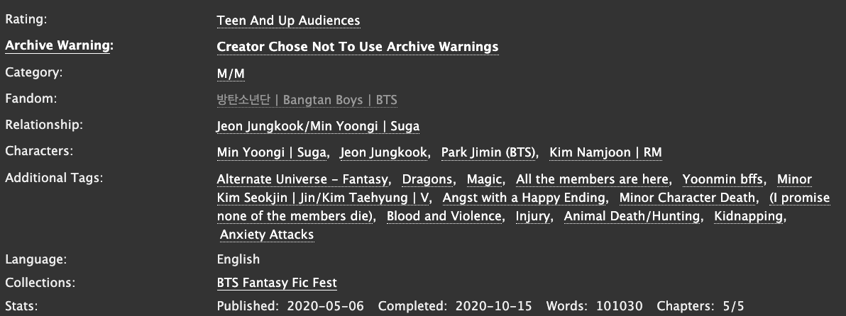 ✨🐲✨ More Brilliant than Gold ✨🐲✨
✨ a yoonkook fantasy au, ft yoonmin bffs
✨ rated t, but mind the tags
✨ COMPLETE - ch. 5/5 out now!
✨ written for the 
<a href="/btsfantasyfest/">BTS Fantasy Fic Fest</a>

archiveofourown.org/works/23975284…