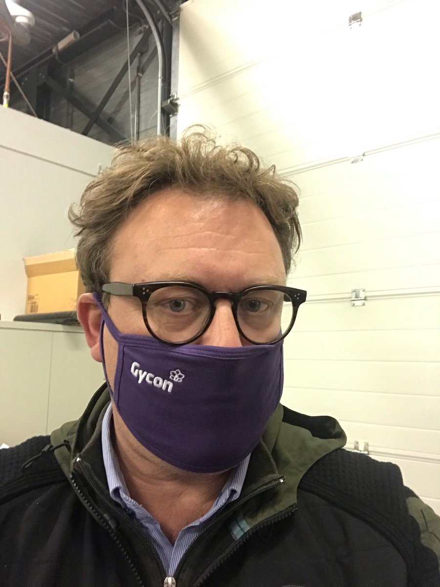 Gycon_'s tweet image. Collega Hoozemans presenteert ons nieuwe Gycon mondmasker :)