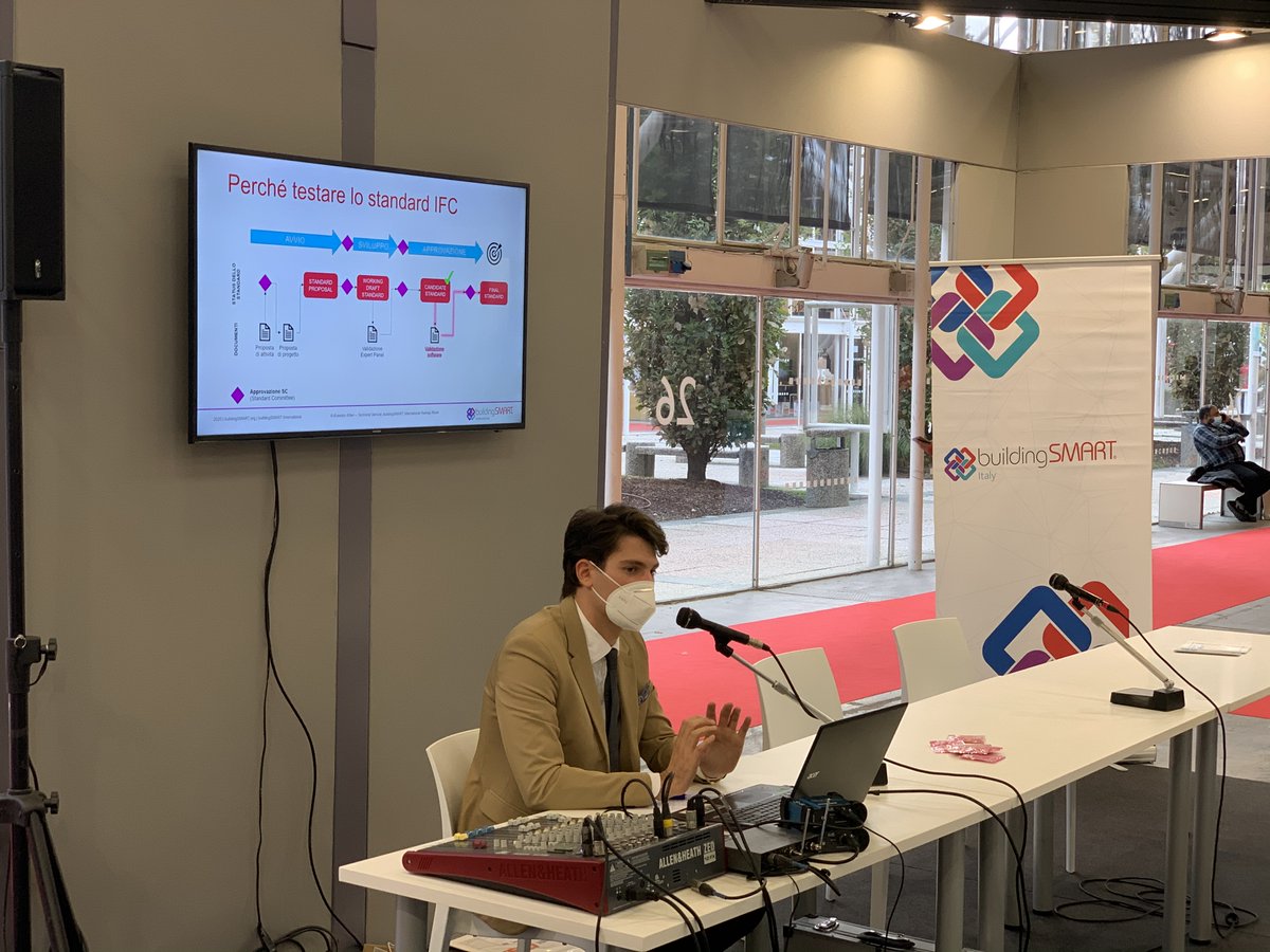 I_BiM_I's tweet photo. Software implementation per il #Candidate #standard #IFC 4.3 di @buildingSMARTIn : ce ne parla @EvandroAlfieri nel quadro del progetto #ifcrail Fase2
Arena #IBIMIbSI @SAIEfiera PAD26, Stand A90 e diretta streaming #saie
#openBIM #BIM #software #testing #Standards #rail #rfi https://t.co/5w96NL47ip