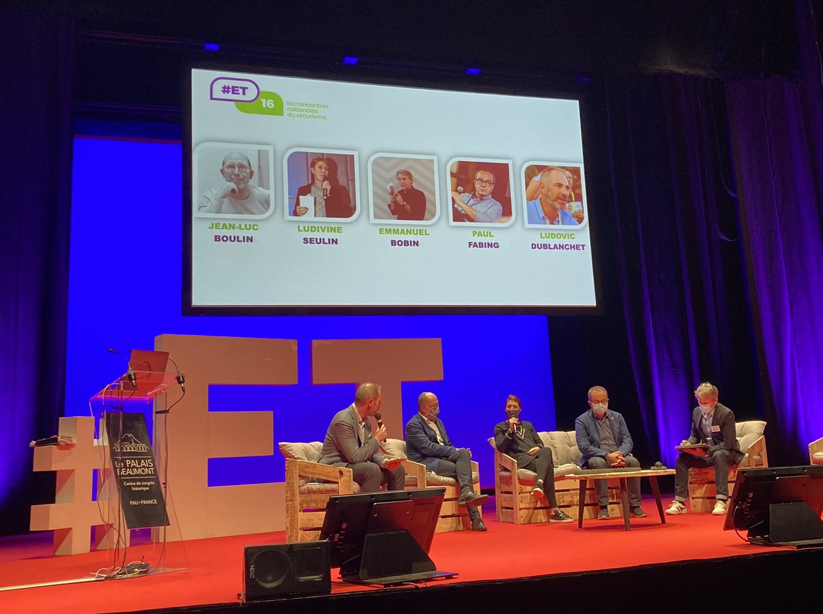 Plénière de conclusion <a href="/Etourisme/">Rencontres du Etourisme</a> avec <a href="/JeanLucBoulin/">Jean-Luc Boulin</a> <a href="/LudivineSeulin/">ludivine seulin</a> <a href="/BobinEmmanuel/">Bobin Emmanuel</a> <a href="/pfabing/">Paul FABING</a> <a href="/dublanchet/">Ludovic Dublanchet</a> #ET16