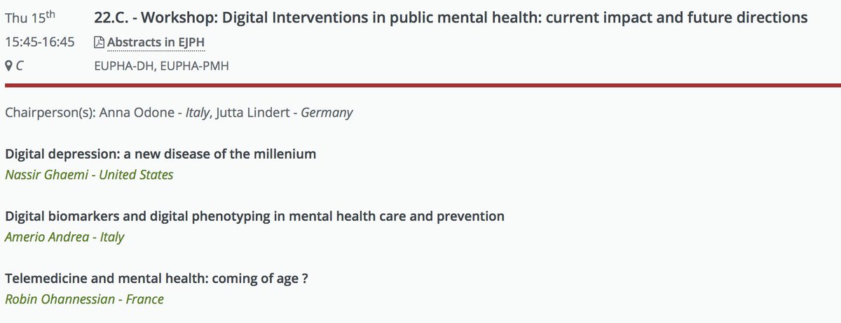 EUPHA - Digital Health and Artificial Intelligence tweet media