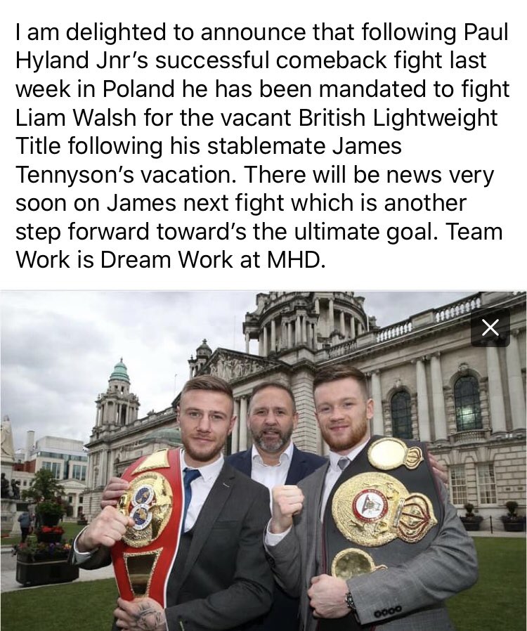 Delighted for <a href="/PaulhylandJR/">Hylo</a> after a terrible year good to get the break <a href="/JamesT931/">James Tennyson</a>