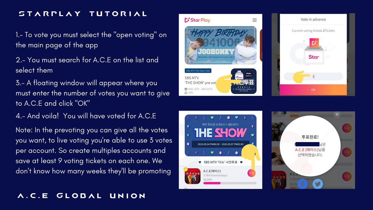 ACE_INDIA7's tweet photo. • How to vote

Live and pre voting will start only during comeback season, just keep saving VT

⌜ @official_ACE7 • #ACE • #에이스 ⌟ https://t.co/lqhtXRET6U