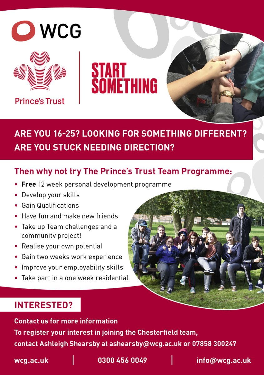 Chesterfield Prince’s Trust Team tweet media
