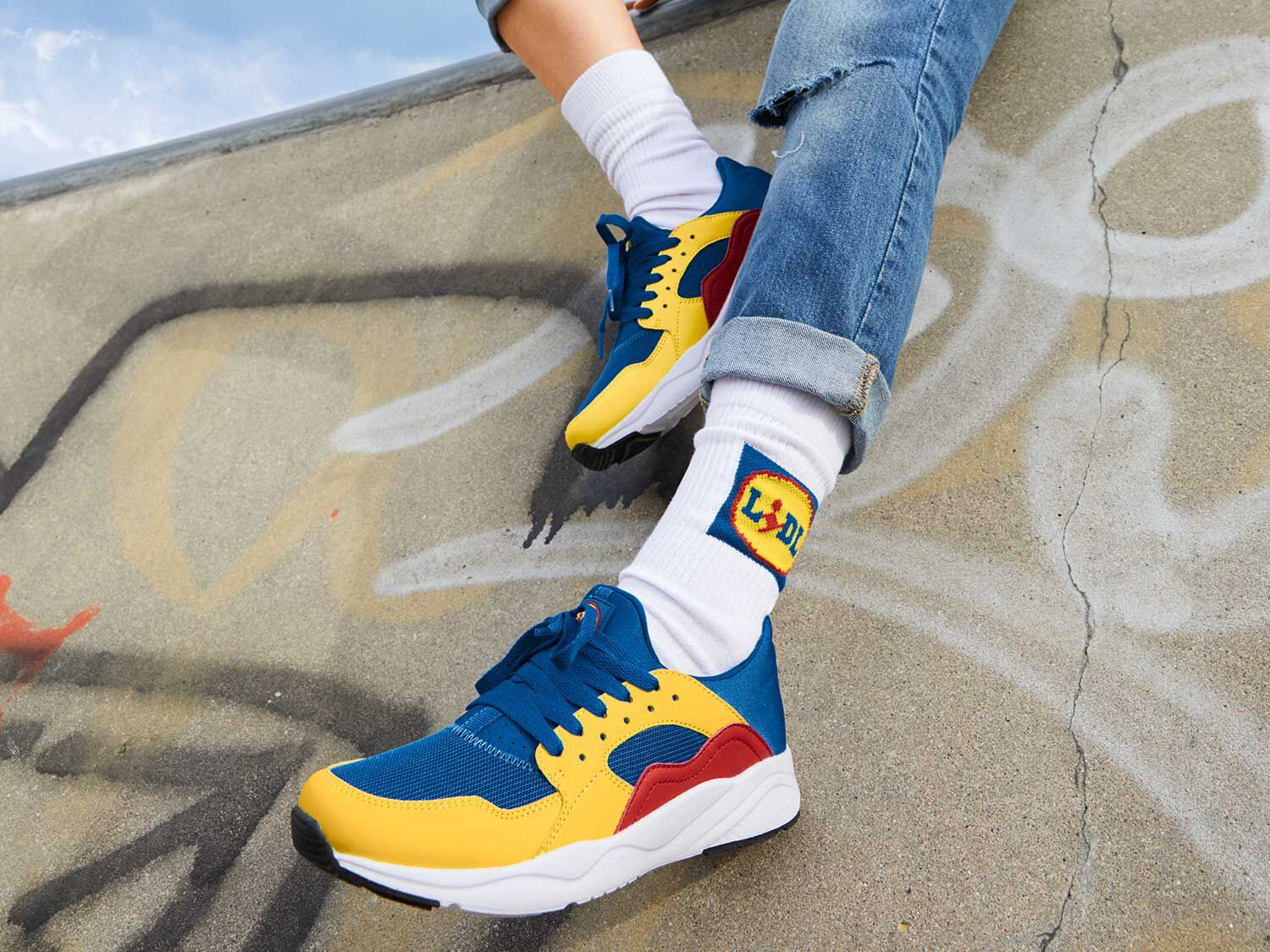 UnderConsideration on X: Today on Brand New (Linked): Lidl-branded shoes  are selling out all over Europe, lasting only a day when they launched in  Spain this month   / X