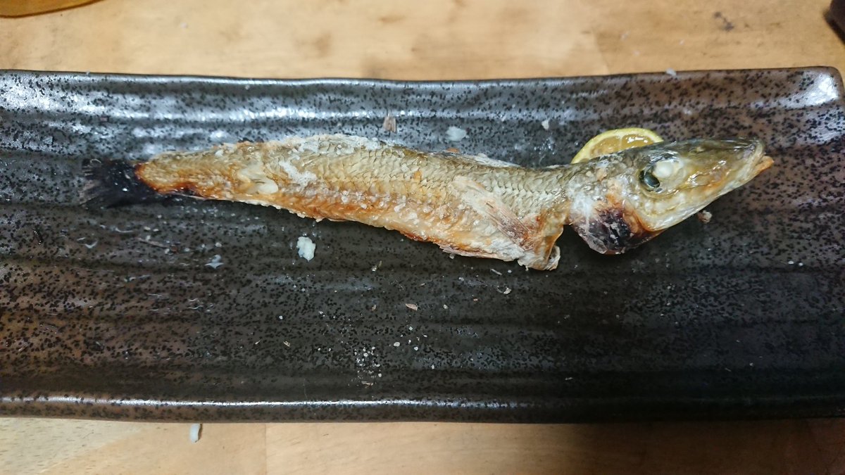 やじま系 続いてお勧めされたシロギスの塩焼きです