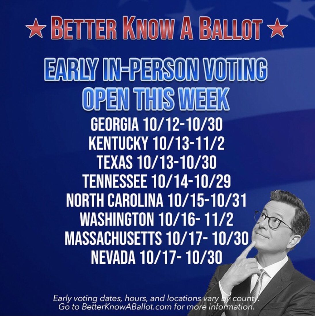Graftacus's tweet photo. #EarlyInPersonVoting has started this week. #ProTip - If your state has a republican legislature, they will be employing #VoterSuppression tactics and will generally adhere to the #tRUMP brand of #disorganisation / #chaos, so bring along some lunch π₯ͺπ₯π± #Thanks @StephenAtHomeπ https://t.co/cv9h9XRVEy