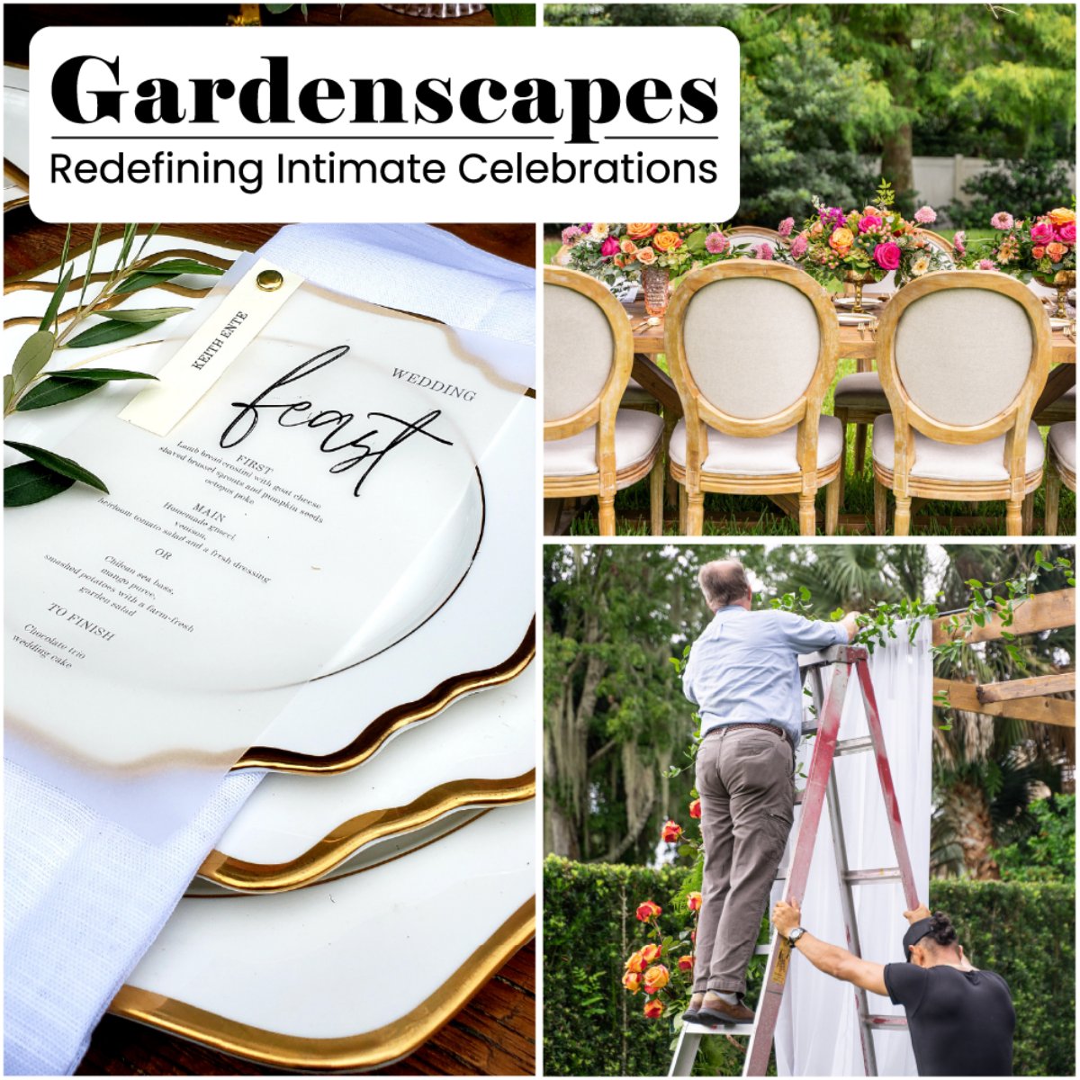 Whether it's for a birthday or a baby shower, Gardenspaces creates an intimate setting for your event where you can deeply enjoy the company of your loved ones. Give us a call at (407) 897-5300 for more information.