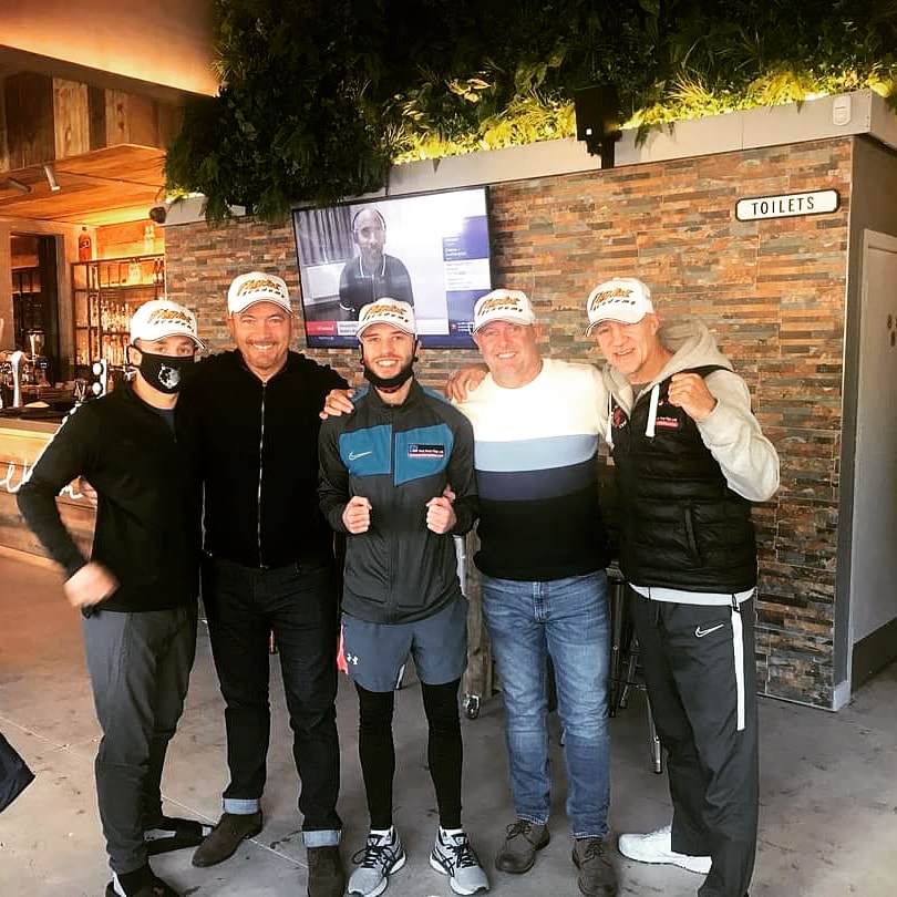 Nice catch-up and a bit of breakfast @barkelham with the team after training this morning. Happy birthday to @sjcrumpy.s and thanks for the new caps ! 🔥

 #fightacademy 

@ShowboatRhodes @Dennis_Hobson @sjcrumpy