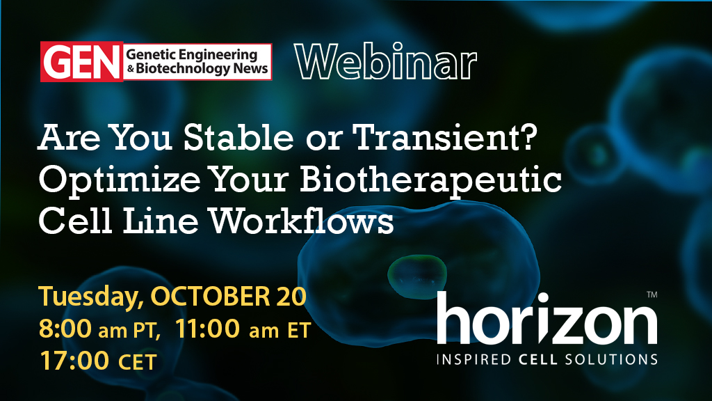 GENbio's tweet photo. Don't miss our upcoming free GEN webinar Tuesday, October 20.
Michael Cullivan & Yassine Ezzyat from .@JounceTx will discuss how they have integrated the #CHOSOURCE platform to build efficiencies across their #drugdevelopment workflow. Register now: https://t.co/HEpZxIi3go https://t.co/lfQA9bb3uy