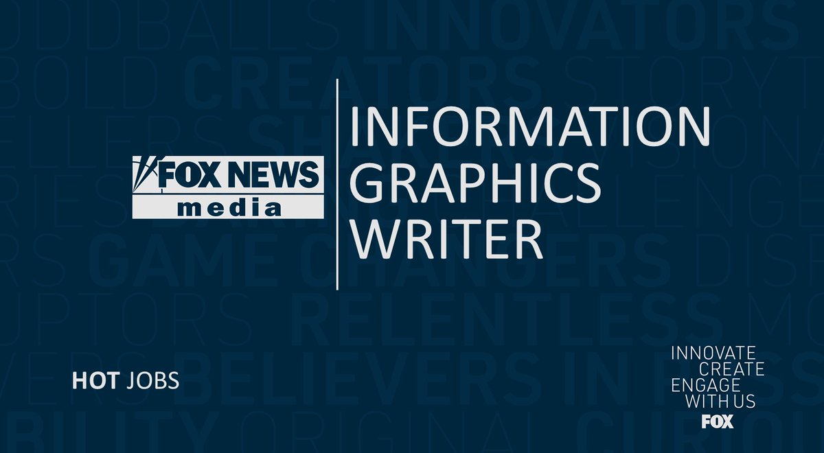 SaferBarbara's tweet photo. Do you have great writing skills and love news/politics?!!  Fox News has a great entry level opportunity for an Information Graphics Writer!!! #writing #entrylevel #journalism #foxnews #explorewithus 

https://t.co/CxFcWebOWJ https://t.co/qUBtiwUc0j