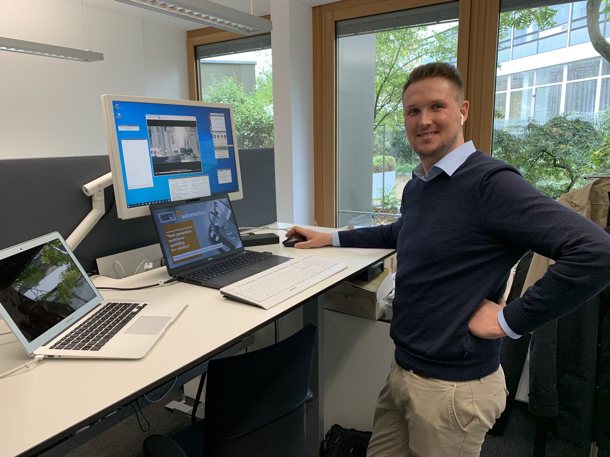 gross_dc's tweet photo. Danke an das Let‘s Talk by automatica LTBA-Team. GoToWebinar ist ein gutes Tool für Podiumsdiskussionen. 345 Teilnehmer bei einem Kooperationsprojekt von Messe München, VDMA und VDE sind sehr vorzeigbar. https://t.co/zYREMCclm2