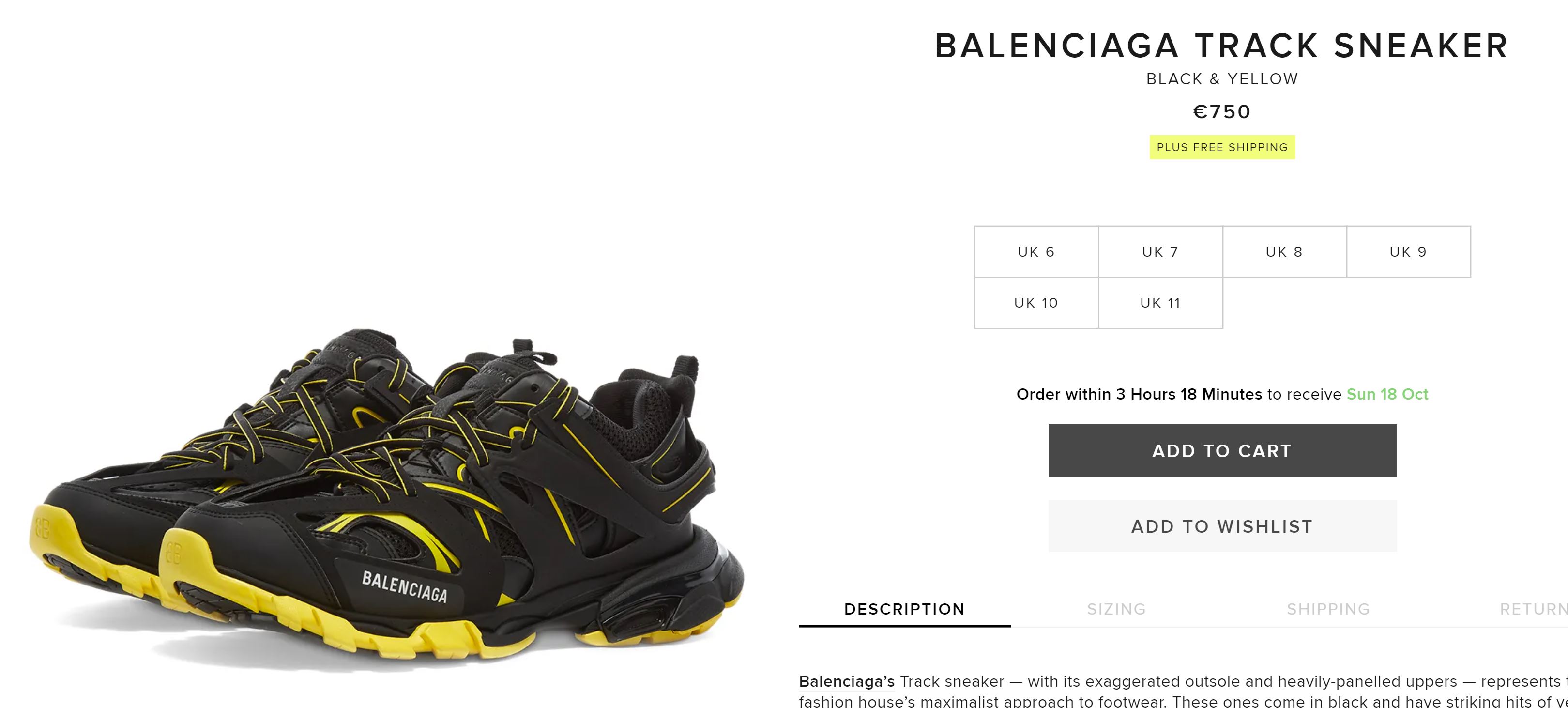 Yellow sun Balenciaga