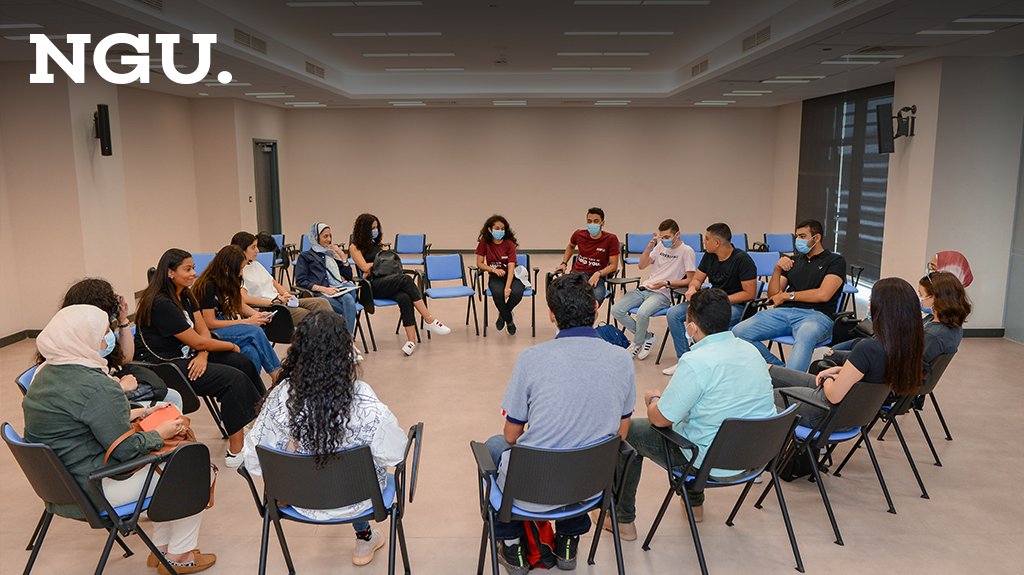NGUegypt's tweet photo. A glimpse of yesterday’s student-led orientation to the newcomers of School of Medicine.

NGU leaders, faculty, and staff were very delighted to welcome the School of Medicine freshmen.

Stay tuned for more snippets from our orientation week.

#WhyNGU #NGUlife #NGUorientation https://t.co/nLCenCWzCc