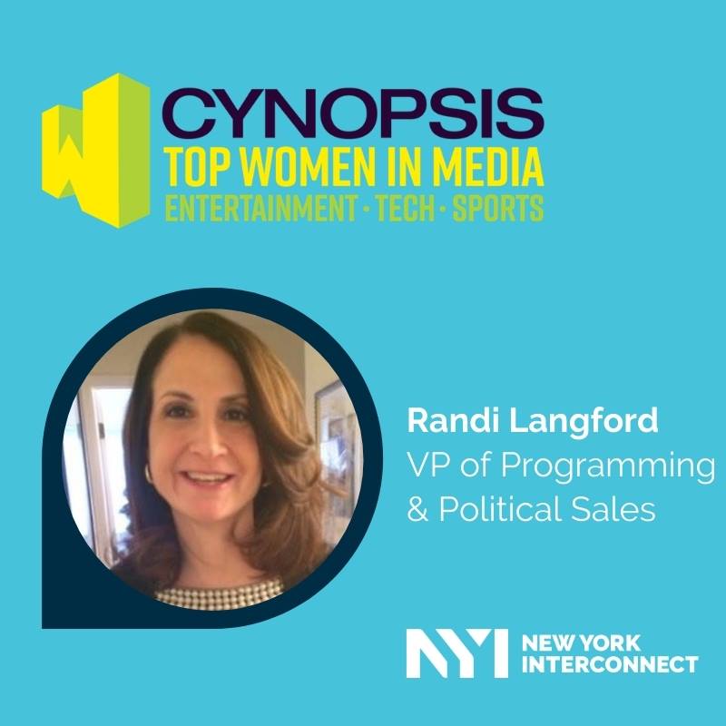 NYInterconnect's tweet image. We're proud to have our very own Randi Langford honored by @cynopsismedia as one of the "Top Women in Media". Join us in congratulating her! 👏🎉