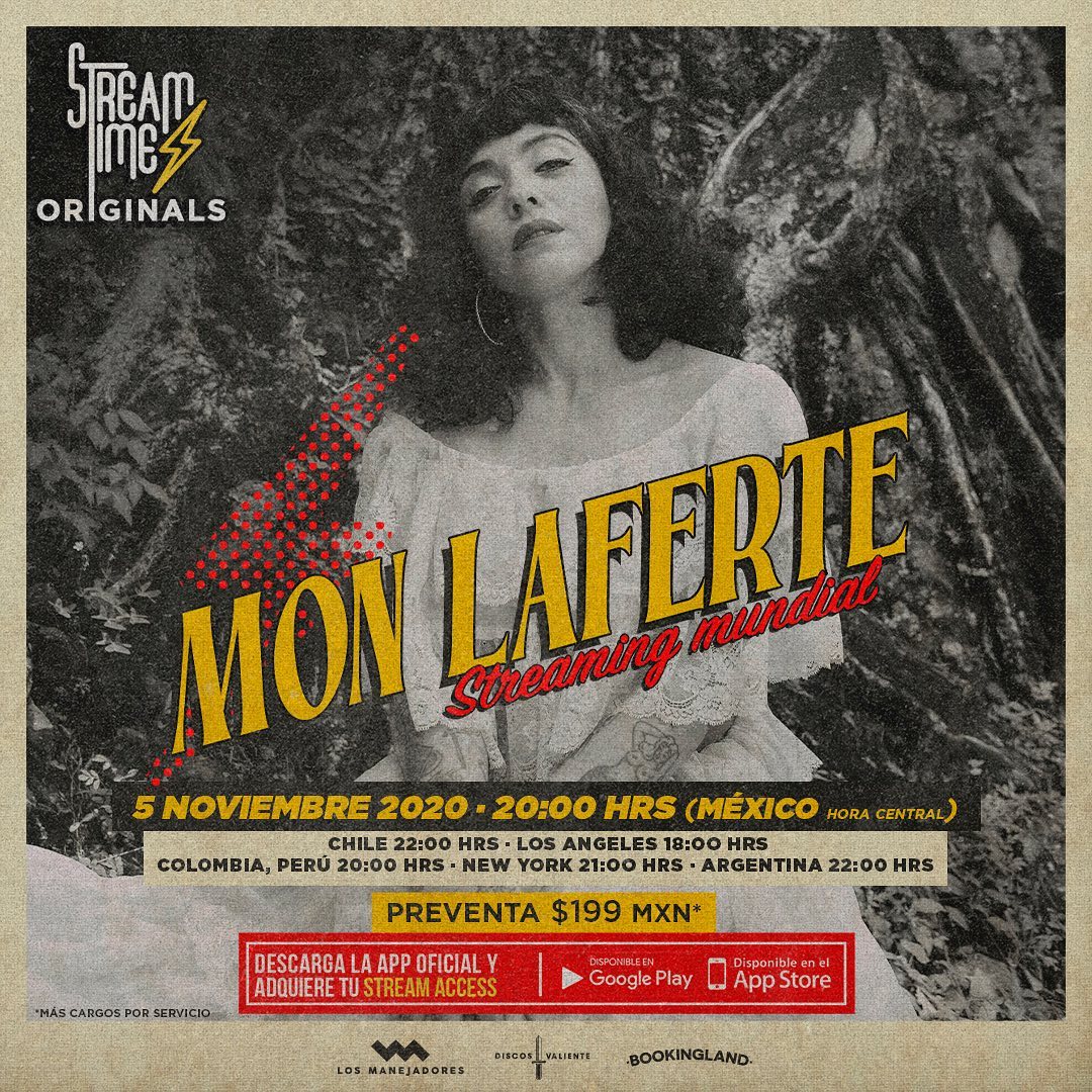 A este mundo le es urgente que sepa que <a href="/monlaferte/">Mon Laferte</a> llega a #Streamtime 🌹 🎶 en un show mundial  😍.
🖤 Si ya quieres verlo 
🌹 Si ya tienes tu Stream Access 
(se vale poner las dos)