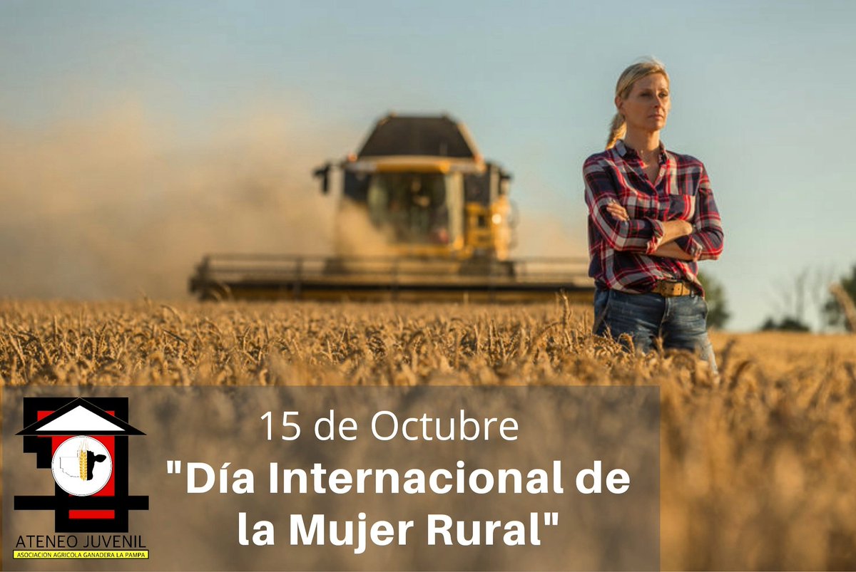 15 de Octubre, "Día Internacional de la Mujer Rural" 👩‍🌾🌱🐄, en reconocimiento al papel decisivo de la mujeres en el desarrollo, la seguridad alimentaria y la erradicación de la pobreza. 
Un muy feliz día a todas ellas!! 👏💪👩‍🌾 #DíaDeLaMujerRural #MujerRural