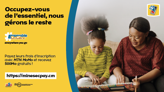 MTNCameroon's tweet photo. Y'ello!
Plus besoin de stresser pour payer les frais de scolarité! Avec MTN MoMo, effectue les paiements sans tracas. Peu importe où tu te trouves, règle la pension en quelques clics!
500Mo offerts.
Va sur https://t.co/MoSHwd0OOf
#MTNMoMoCestTropSimple #FaisUnMoMo #EnsembleOnGere https://t.co/YpHFFRY6z3