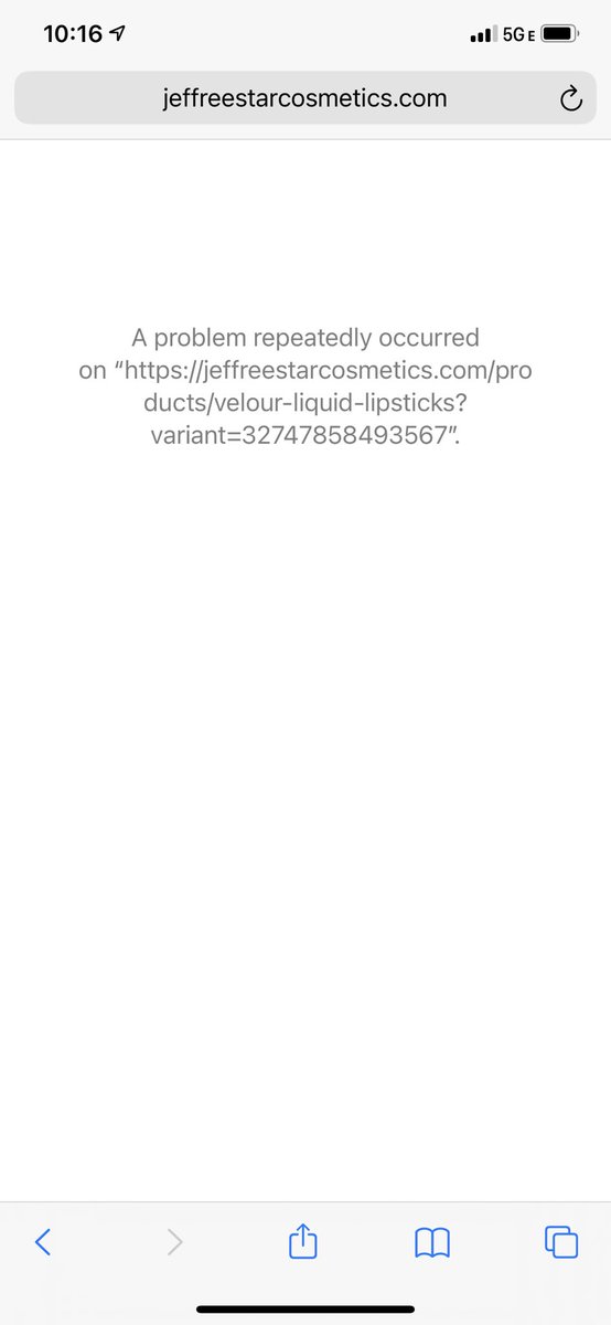 meganrshelly's tweet photo. @JeffreeStar I’m preloading my cart &amp; I keep experiencing issues on the VLL page. It keeps kicking me out. Just a heads up! https://t.co/Inm0PC7iUd