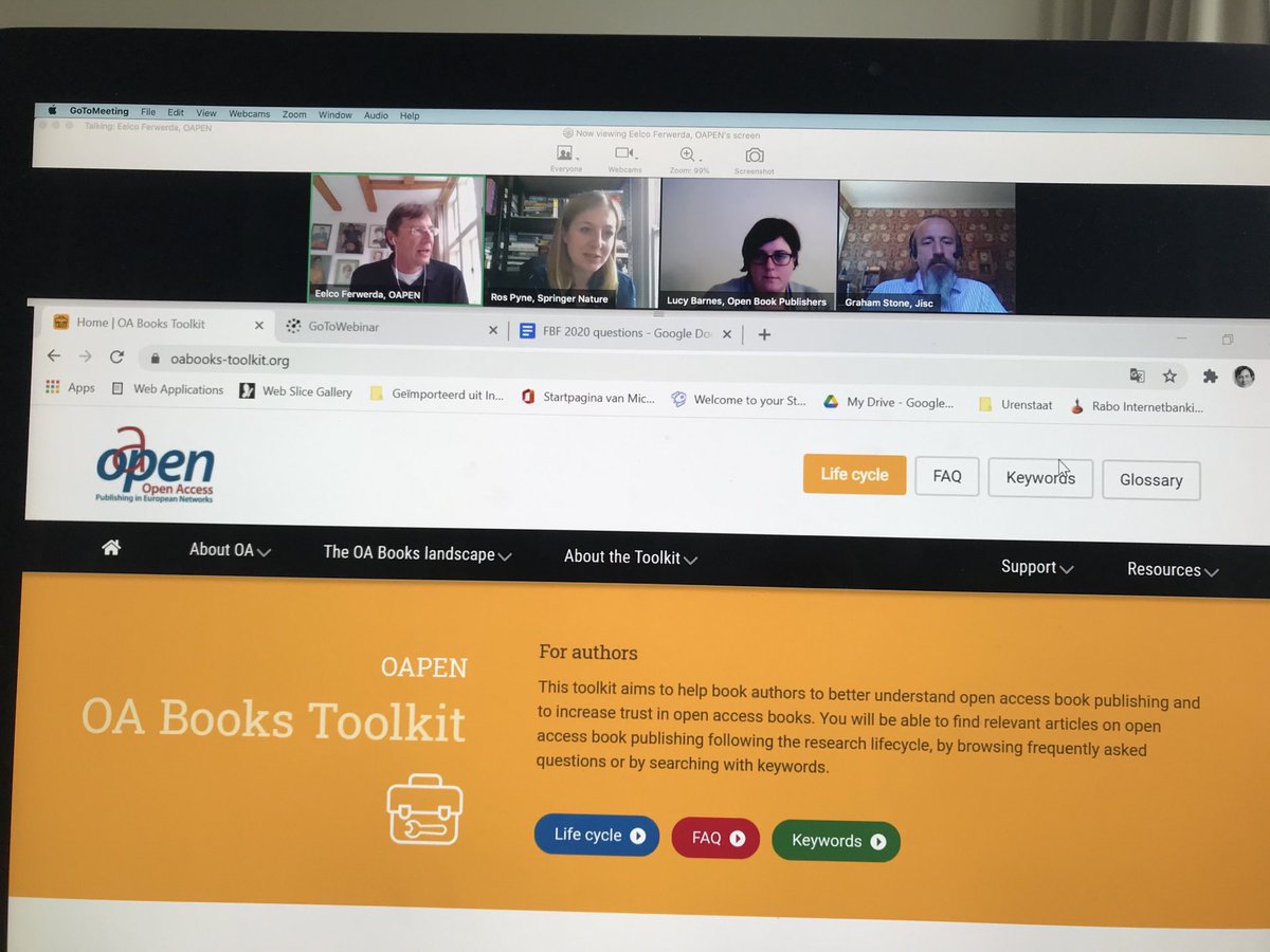 A fantastic new resource for #openaccess books 👇 the new #OABooksToolkit . Presented here by ⁦@eferwerda⁩ ⁦@rospyne⁩ ⁦@Graham_Stone⁩ and ⁦⁦@alittleroad⁩