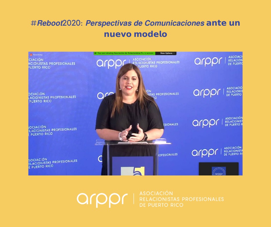 relacionistaspr's tweet photo. Mensajes de bienvenida a nuestra Convención Anual, #𝙍𝙚𝙗𝙤𝙤𝙩2020: 𝙋𝙚𝙧𝙨𝙥𝙚𝙘𝙩𝙞𝙫𝙖𝙨 𝙙𝙚 𝘾𝙤𝙢𝙪𝙣𝙞𝙘𝙖𝙘𝙞𝙤𝙣𝙚𝙨 𝗮𝗻𝘁𝗲 𝘂𝗻 𝗻𝘂𝗲𝘃𝗼 𝗺𝗼𝗱𝗲𝗹𝗼.

#ARPPR50 https://t.co/Yn6hszJeX2