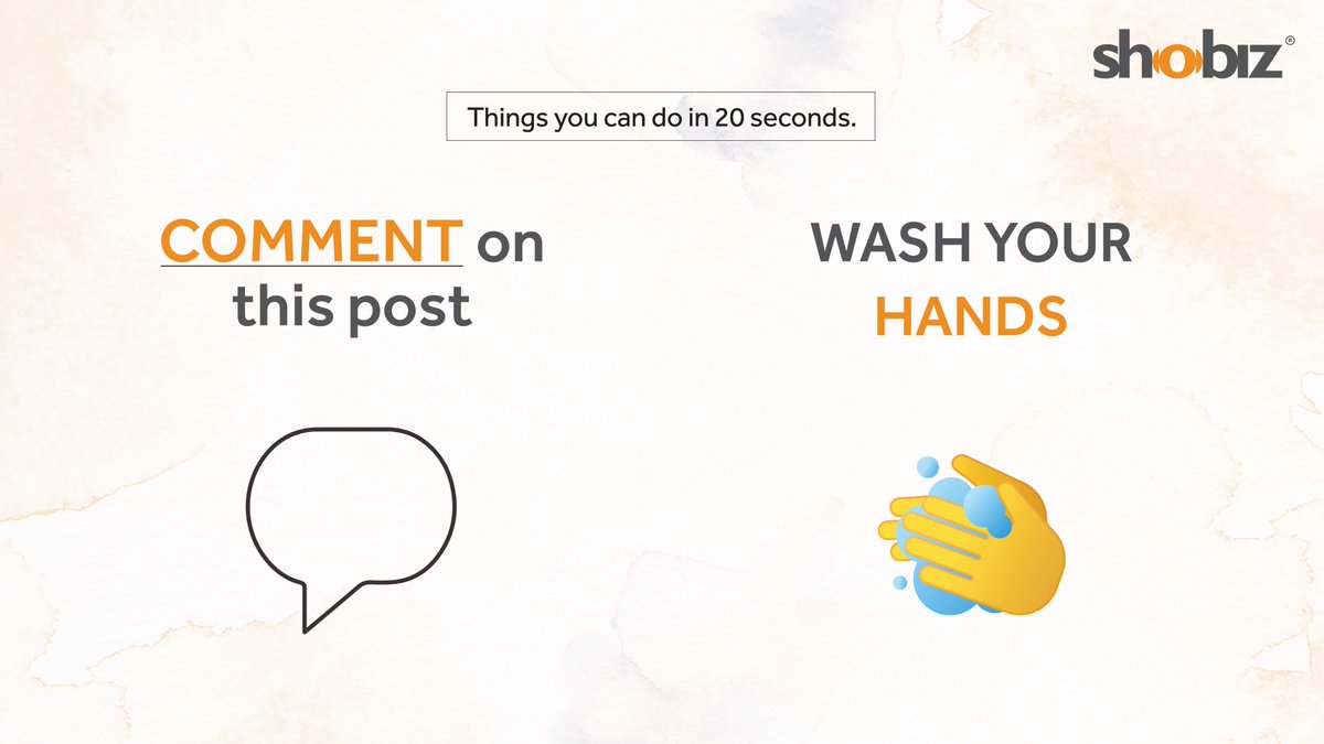 Shobizhavas's tweet photo. Your Safety > Engagement. Wash your hands for 20 seconds and stay safe. #GlobalHandwashingDay
@tobaccowala @HavasGroupIN
https://t.co/8mDKG5c51q
#Shobiz #Shobizwalas #EventsMadeExperiential #ExperientialCompany #ExperientialMarketing #EventProfs #SafeNSure #SafeNSureEvents https://t.co/BozENSTr1j