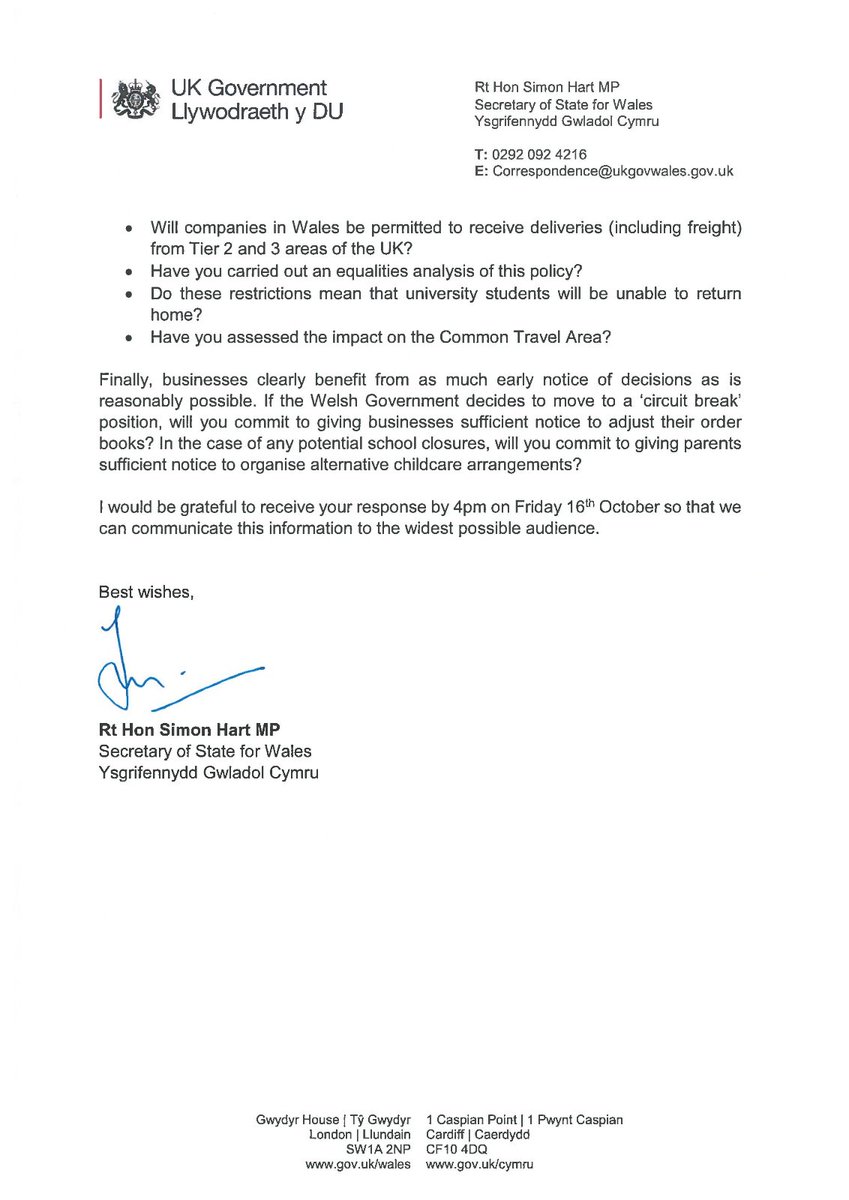 VoteRobinMillar's tweet photo. Very good questions from my colleague, @Simonhartmp

Continuing a theme of asking @WelshGovernment for evidence to support targeted and proportionate restrictions. https://t.co/TSJTK09bWo