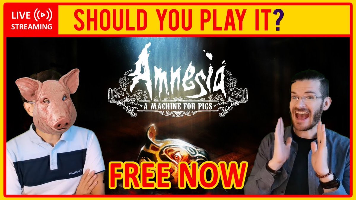 ShouldUPlayIt's tweet photo. FREE from @EpicGames until Oct 22! 

Amnesia:A Machine for Pigs: https://t.co/tva7a70qoJ
Kingdom New Lands: https://t.co/4DoLO2lBht

Are they worth your time?  We Debate! 

Follow! 
@LBG_Plays 
@ObSobeGaming 
@WhatToPlayNext1 
@Rosyla_SN 
@aniizul https://t.co/jBFrIKgoUg