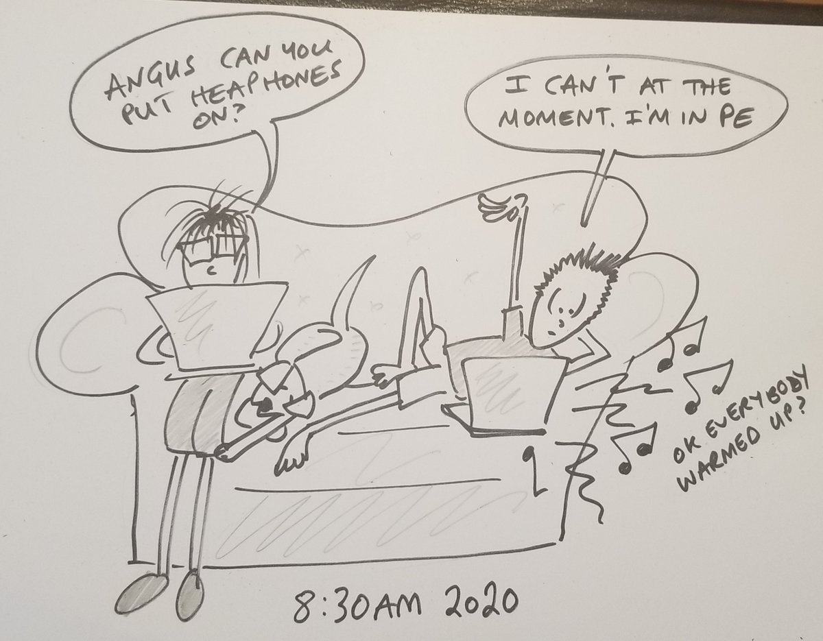 Cartoonsbyandy's tweet photo. #remotelearning #zoompe #homeschool https://t.co/nOpvV0Chbu