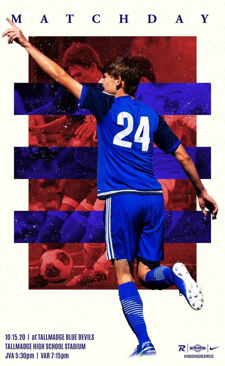 minutemansoccer's tweet photo. MATCHDAY | Your State Ranked (#10) Minutemen look to continue their winning ways this week as they hit the road to battle fellow Suburban League side, @Tallmadge_BSOC in Tallmadge.
JVA 5:30pm | VAR 7:15pm
#REVTAL #CHASINGGREATNESS #REVSOCFAM https://t.co/khSXgkiKLH