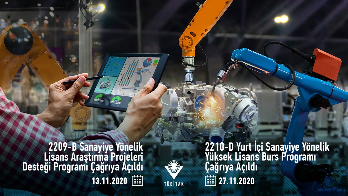 Tubitak's tweet photo. 🧠👩🏻‍🎓Üniversite öğrencilerini araştırmaya teşvik edecek
2209-B Sanayiye Yönelik Lisans Araştırma Projeleri Desteği

🏢🏭Üniversite-Sanayi işbirliğini geliştirecek 2210-D Yurt İçi Sanayiye Yönelik Yüksek Lisans Burs Programı

Başvurular açıldı!

Detaylar: https://t.co/TquDa1c0de https://t.co/1CKFcXESDY