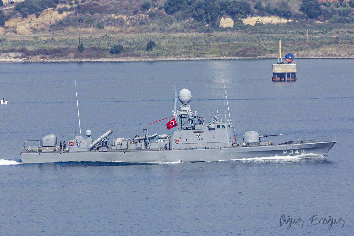 OguzEroguz1's tweet photo. #TurkishNavy #DoğanClass fast attack craft #TCGVolkan #P343 #YükselenGüç https://t.co/9tNtdhPyKA