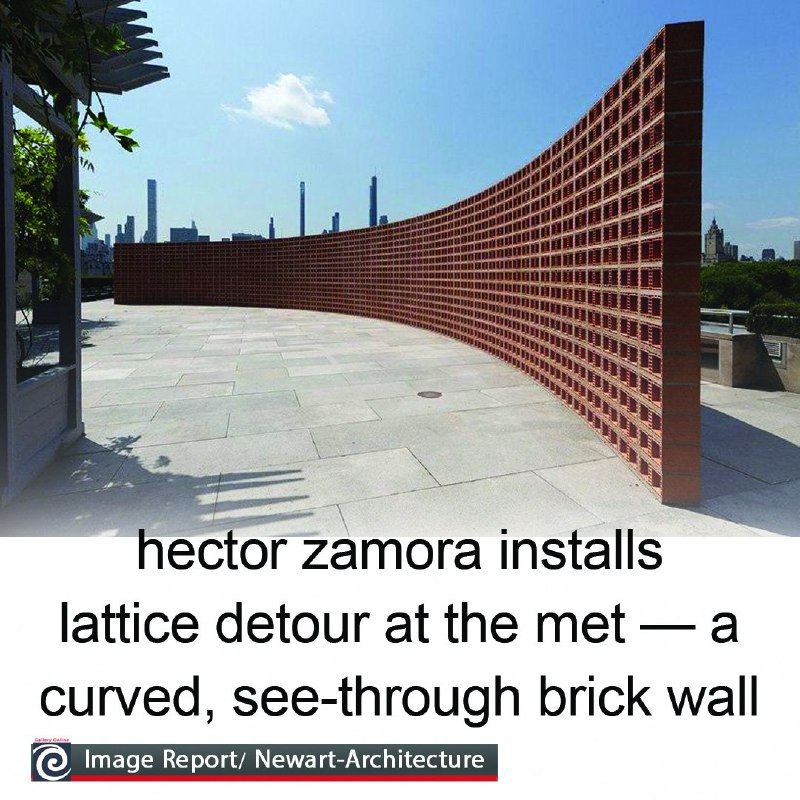 onlinevisualart's tweet photo. Designboom_mexican artist hector zamora has installed lattice detour — a site-specific work for the met’s roof garden in new york. 
Read More:
https://t.co/B3EoJOZDcO

#hectorzamora #hector_zamora #newart #architecture #installationart https://t.co/F2YgwqzWfs