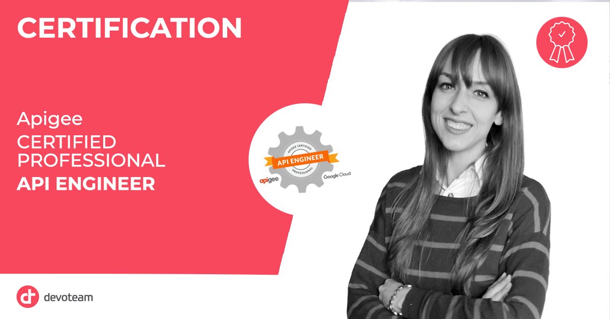 DevoteamSRB's tweet photo. Aleksandra Milenkovic is now a Certified Professional - APIgee Engineer 🚀! Congratulations on your well-deserved success!👏👏👏
#techforpeople #onetribe #devoteam #developer #Apigee #personaldevelopment #improveyourknowledge #workatdevoteamserbia #novisad #ITcompany https://t.co/qTl8zbU41O