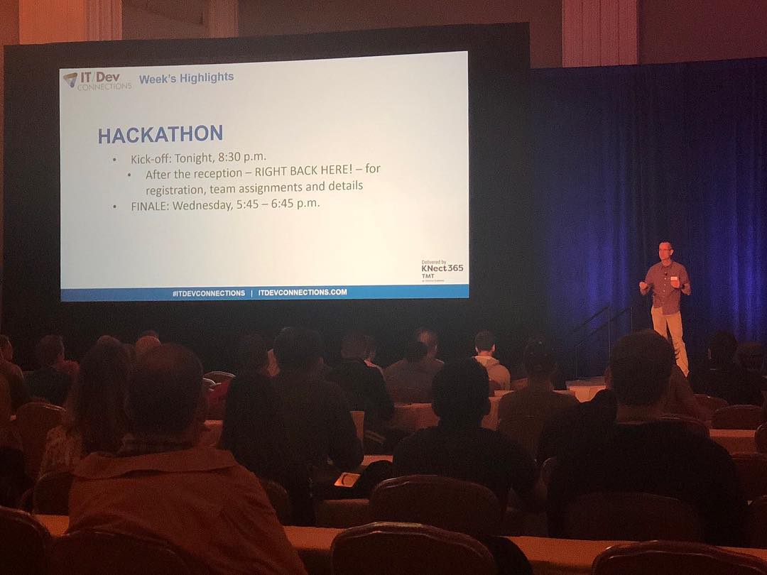 rodtrent's tweet photo. Can't believe this was 2 years ago already #ITDevConnections https://t.co/Tsu6Uxtl2E