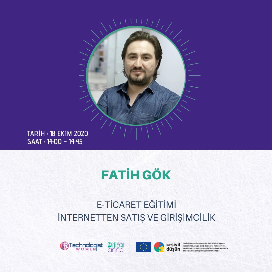 TechnologistW's tweet photo. #DijitalAnne Online Eğitimlerinde alanında lider eğitmenlerle birlikteyiz. 

Dijital Okuryazarlık, Dijital Veriler, Kişisel Veriler, Siber Güvenlik Tasarım, Sosyal Medya, Dijital Reklamcılık, Güvenli E-Ticaret, Dijital Girişimcilik

eğitime katılma için: https://t.co/bk6qUeFE6Y https://t.co/pNTzhWZreK