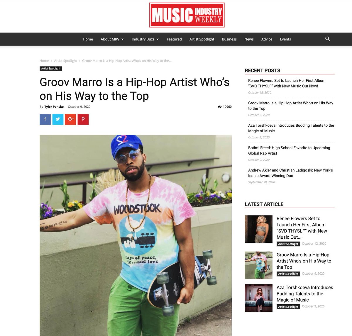 VibeStarEnt's tweet photo. Vibe Star artist Groov Marro was featured on one of the biggest music industry websites Music Industry Weekly! Check the article here https://t.co/Zttheb0NRM
.
#musicbusiness #music #musicindustry #musicproducer #hiphop #newmusic #musician #musicpromotion #independentartist https://t.co/S77RqvFnzT