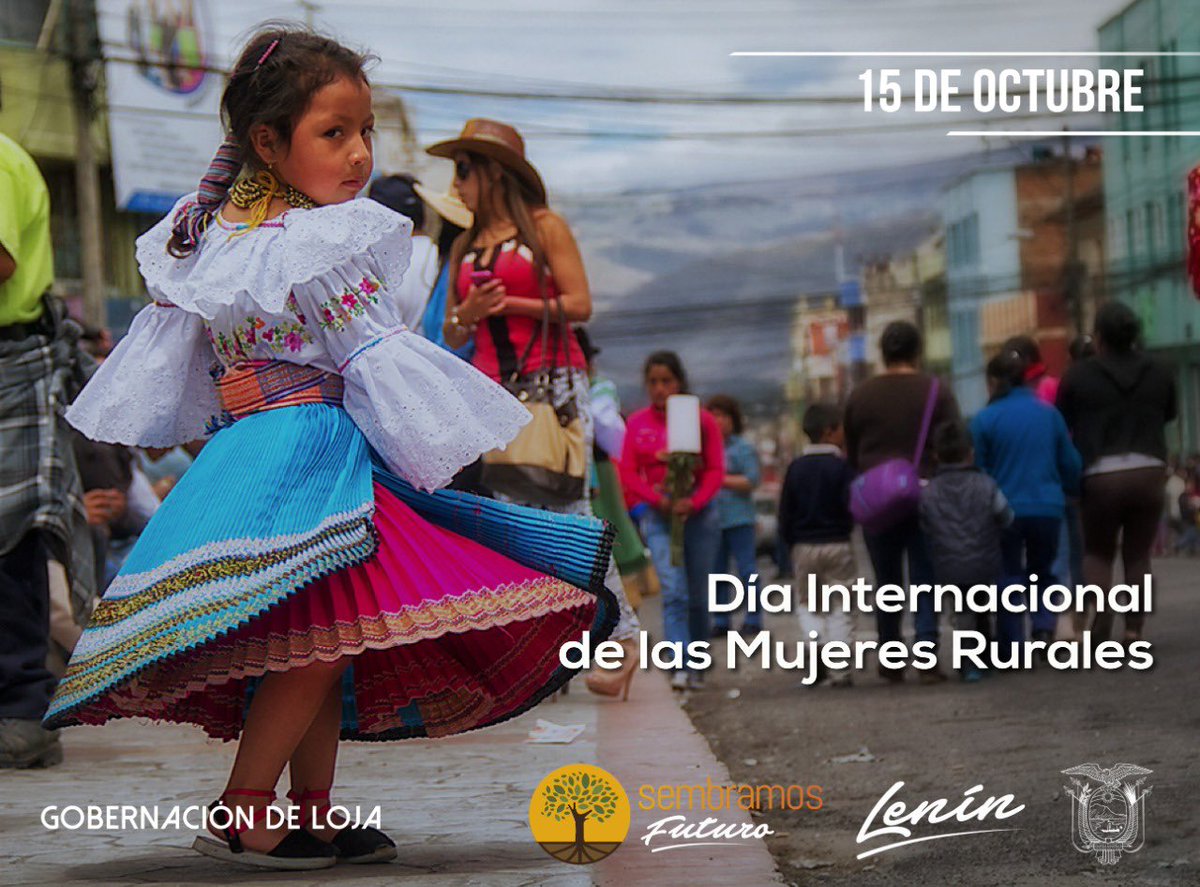 Celebramos la lucha y el esfuerzo colectivo de las mujeres rurales que cumplen un papel fundamental en el desarrollo y la reconstrucción del país.

¡Feliz día a todas las mujeres rurales que trabajan día a día!

#MujeresRurales