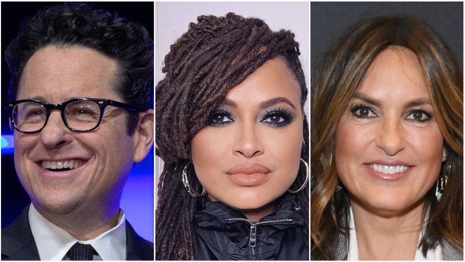 THR's tweet image. JJ Abrams, Ava DuVernay and Mariska Hargitay are among the nearly 100 Hollywood figures who have sent a petition to Comcast and NBCUniversal executives protesting the timing of tonight's Trump town hall, which is set to air opposite ABC's Biden town hall. thr.cm/uYXwGx7