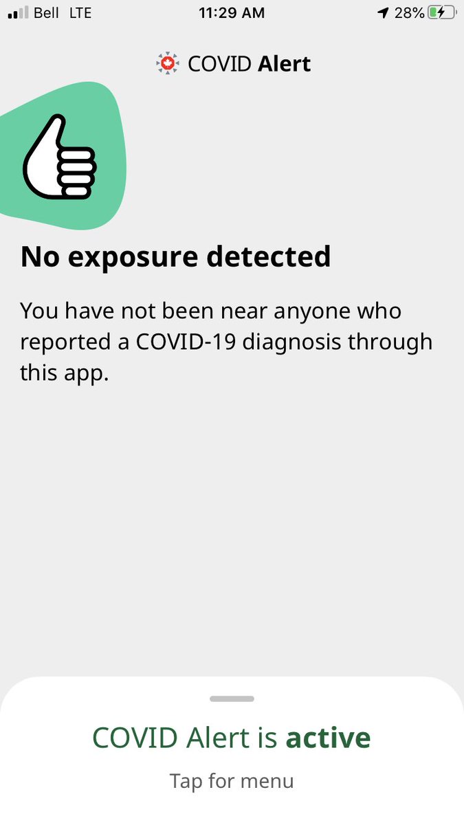 So far so good. COVID 19 alert app now active in #NovaScotia