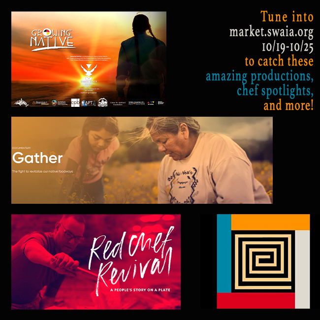 SWAIA's tweet photo. Next week we feature these amazing productions, chef spotlights, and more at: https://t.co/jRObRTGiH1
https://t.co/MORYVbuZXE
https://t.co/GmE2E8wFQF
https://t.co/1GEa5TTBAh
#indigenousfoods #nativearts #swaia #swaiaindigenouscollections #gather #growingnative #redchefrevival https://t.co/8xPx8niMnD