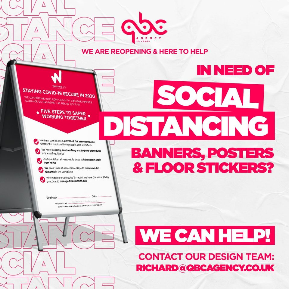 QbcAgency's tweet photo. We are here to help you and your business(s) reopen its doors and get your name/brand out there - for the world to see!

Please contact us via email for more information! Richard@qbcagency.co.uk

#QBCdesign #QBC #QBCagency #design #print #socialmediamanagement #eventmanagement https://t.co/Iu6qS1H6Ky