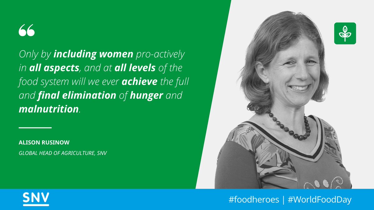 If only women have full access to #agriculture resources, food production can increase by 20 to 30 percent and lift as many as 150 million people out of hunger and food insecurity.

Read more from <a href="/AlisonRusinow/">Alison Rusinow</a>: snv.org/update/putting…

 #RuralWomenDay #InvestInRuralWomen