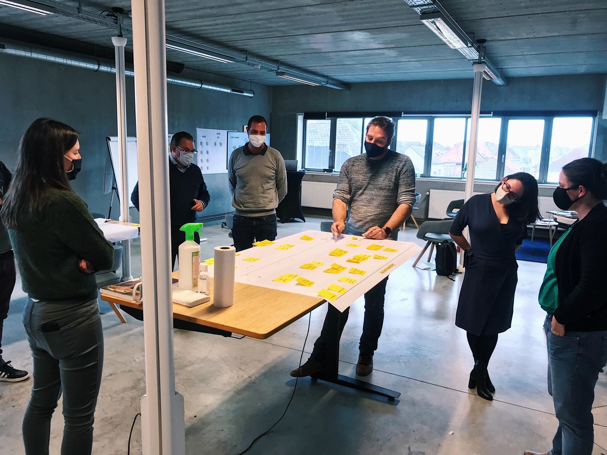 This week we were finally able to organise our #ServiceDesign training in our new workshop room ‘The Playground’ 🎉
.
Our next training will be in March 2021: check it out on our website! #training #humancentred #designthinking